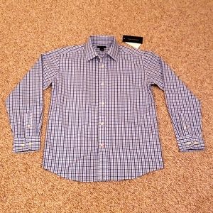 New Boys Tommy Hilfiger blue Checkered shirt top